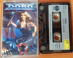 DORO - FORCE MAJEURE (1989) PLAKSAN CASSETTE MADE IN TURKEY ''USED'' PAPER LABEL
