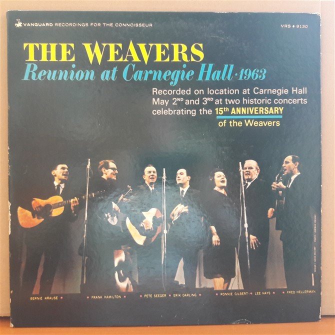 THE WEAVERS - REUNION AT CARNEGIE HALL 1963 - LP 2.EL PLAK