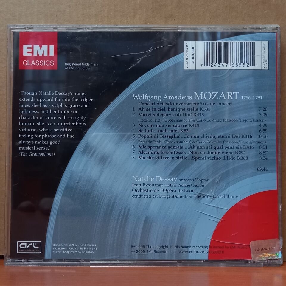 NATALIE DESSAY, MOZART - CONCERT ARIAS (2005) - CD 2.EL