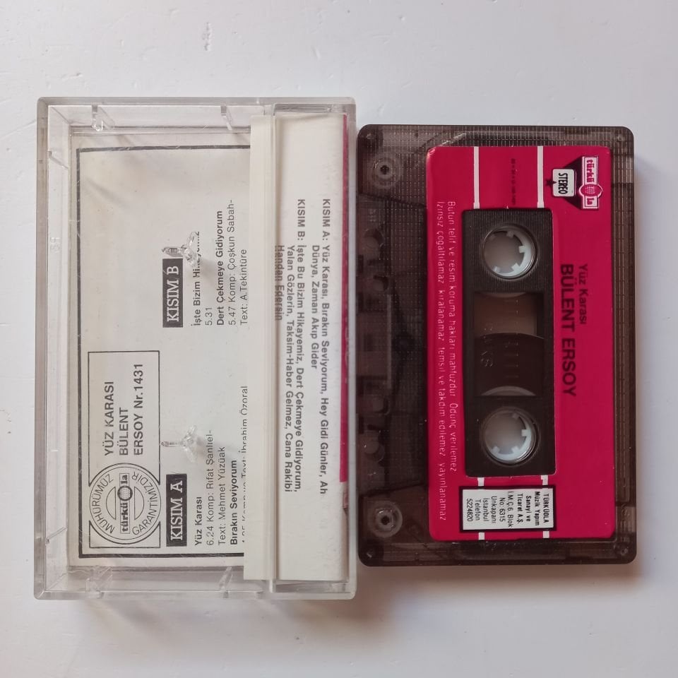BÜLENT ERSOY - YÜZ KARASI (1986) - KASET 2.EL