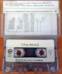 T'PAU - RAGE (1989) TOPKAPI CASSETTE MADE IN TURKEY ''USED'' PAPER LABEL