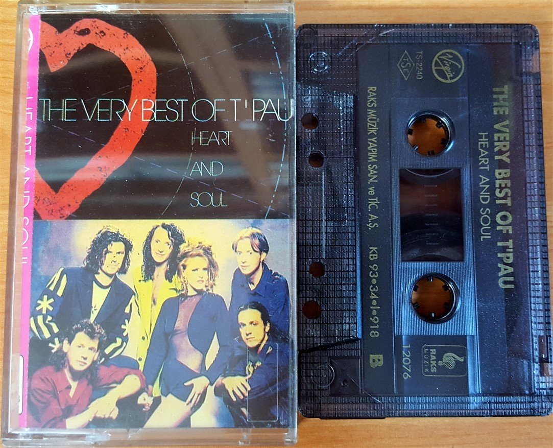 T'PAU - HEART AND SOUL [THE VERY BEST OF] (1993) RAKS CASSETTE MADE IN TURKEY ''USED''