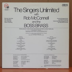 THE SINGERS UNLIMITED WITH ROB MCCONNELL AND THE BOSS BRASS (1979) - LP 2.EL PLAK