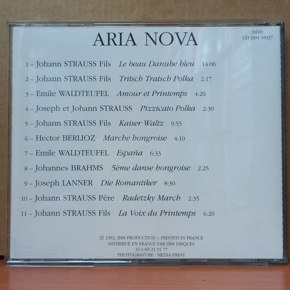 ARIA-NOVA / STRAUSS JOHANN, LANNER JOSEPH, WALDTEUFEL EMILE, BERLIOZ, BRAHMS (1992) - CD 2.EL