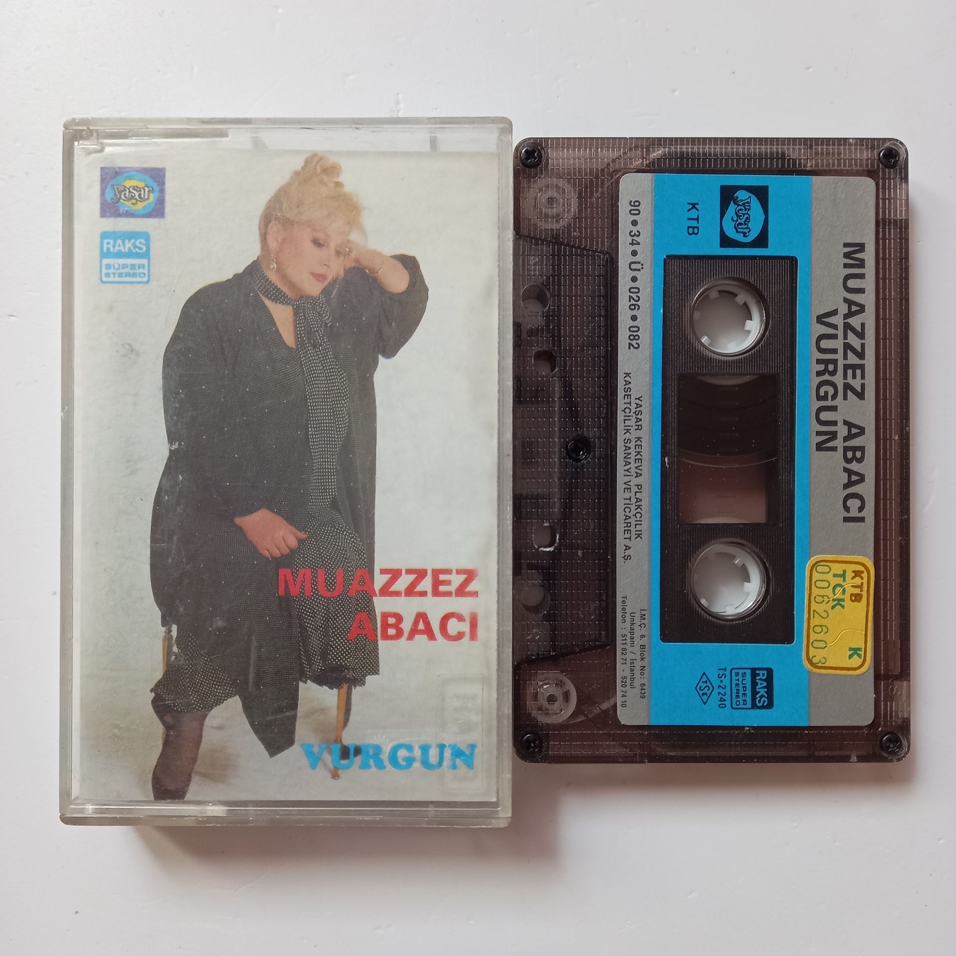 MUAZZEZ ABACI - VURGUN (1990) - KASET 2.EL