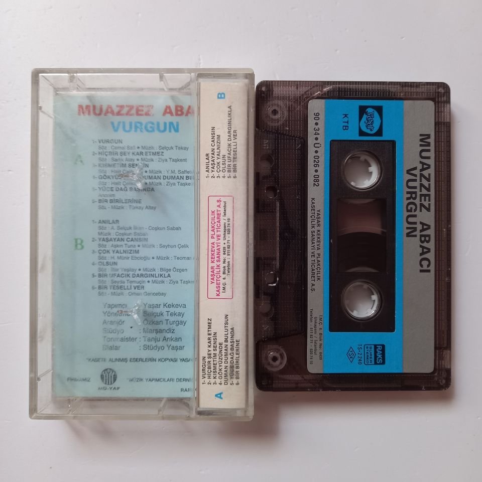 MUAZZEZ ABACI - VURGUN (1990) - KASET 2.EL