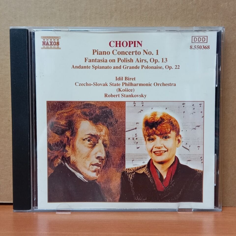 CHOPIN - PIANO CONCERTO NO.1 / FANTASIA ON POLISH AIRS OP.13 / ANDANTE SPIANATO AND GRANDE POLONAISE OP. 22 / İDİL BİRET, CZECHO-SLOVAK STATE PHILHARMONIC ORCHESTRA, ROBERT STANKOVSKY (1993) - CD 2.EL