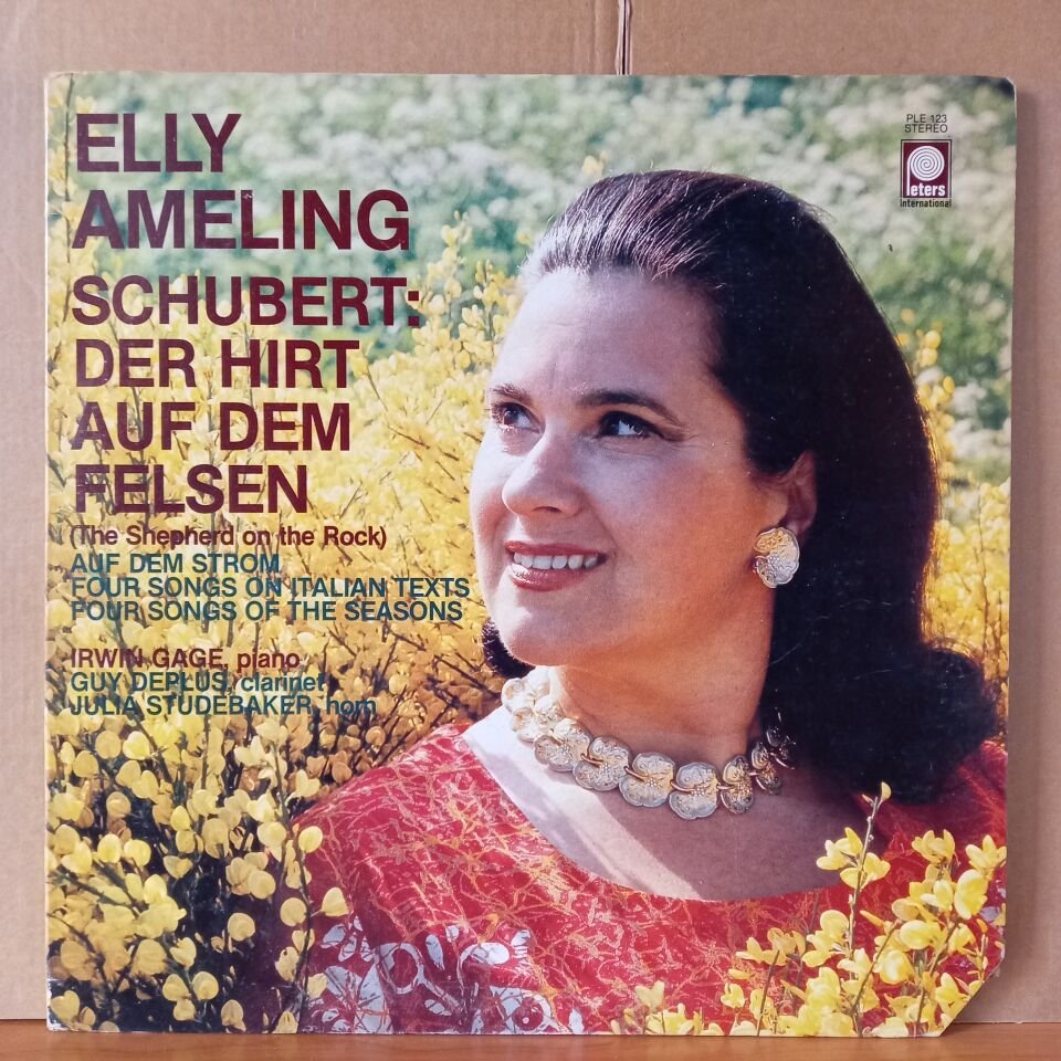 ELLY AMELING / SCHUBERT: DER HIRT AUF DEM FELSEN / IRWIN GAGE: PIANO (1979) - 2LP 2.EL PLAK