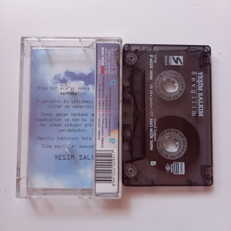 YEŞİM SALKIM - SEVGİLİM (1998) - KASET 2.EL