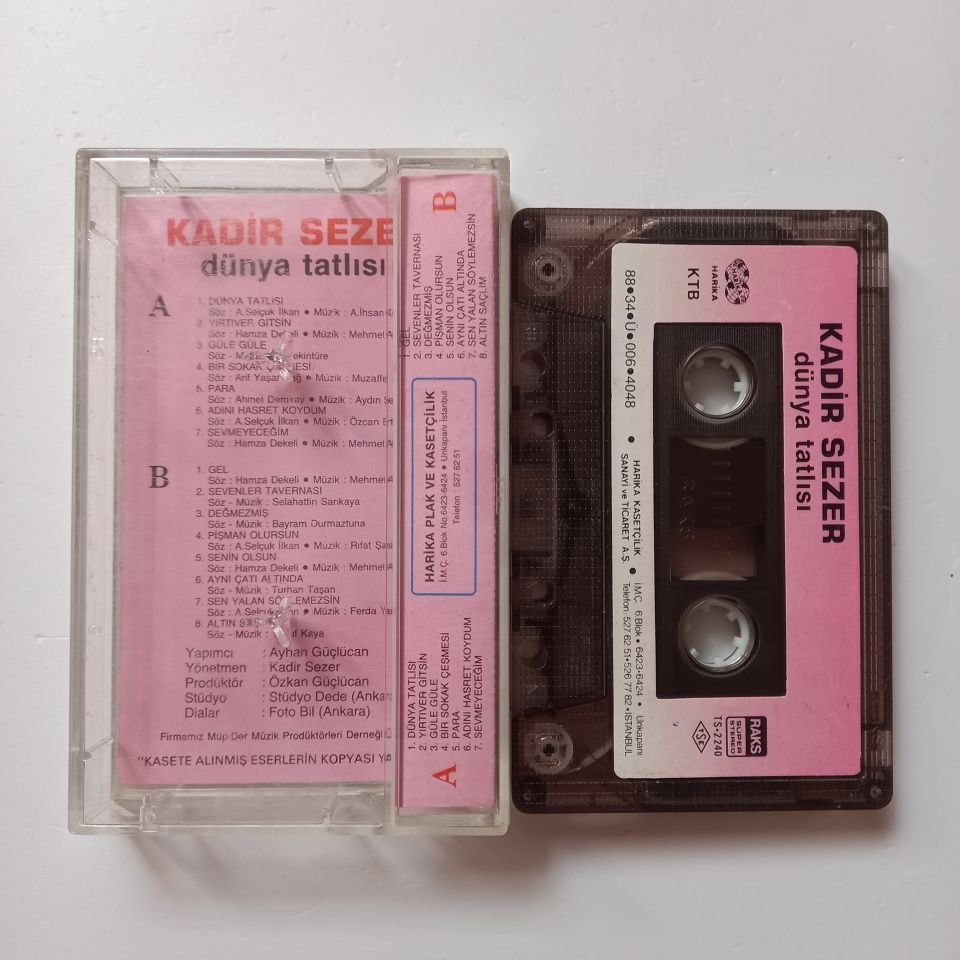 KADİR SEZER - DÜNYA TATLISI (1988) - KASET 2.EL