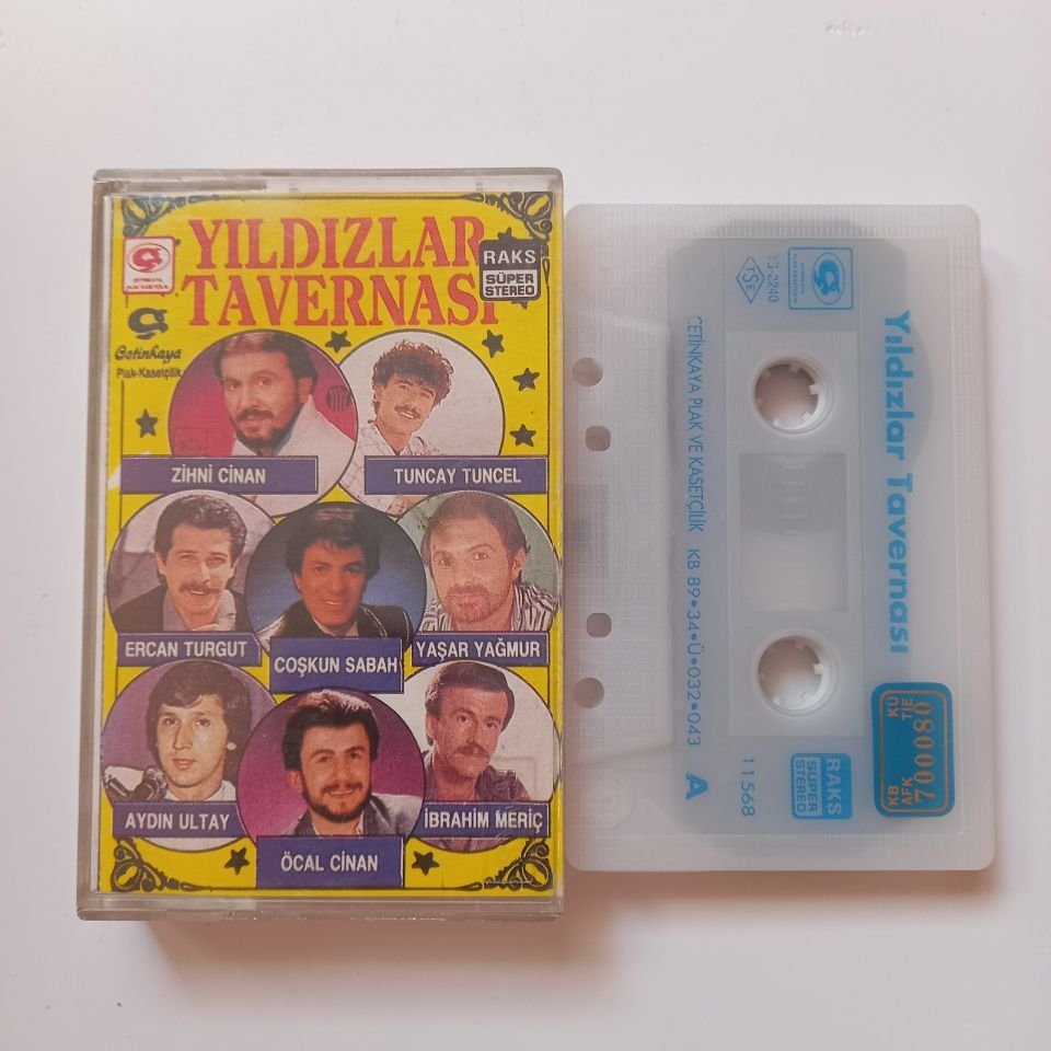 YILDIZLAR TAVERNASI / ZİHNİ CİNAN, TUNCAY TUNCEL, ERCAN TURGUT, COŞKUN SABAH, YAŞAR YAĞMUR (1989) - KASET 2.EL