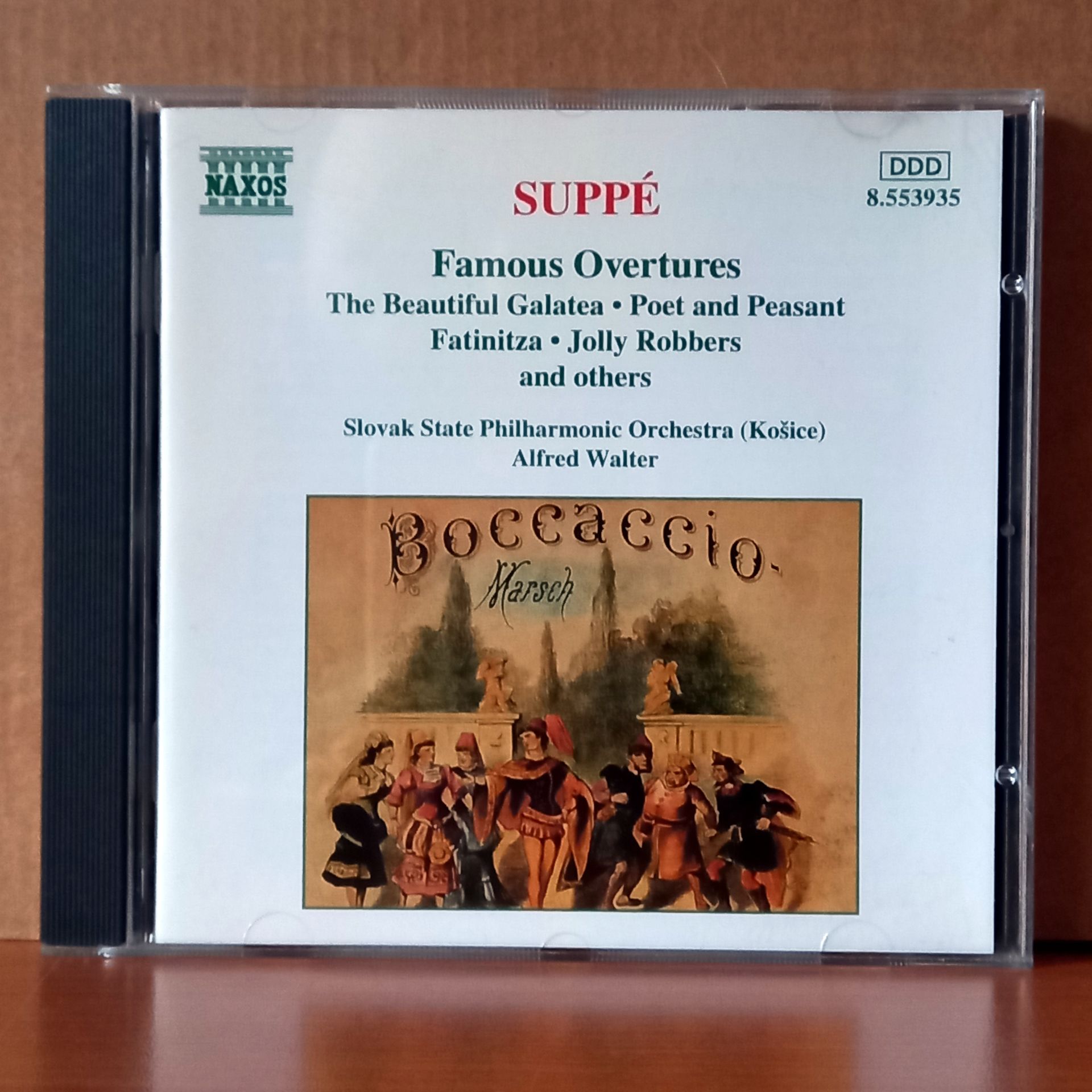 SUPPE: FAMOUS OVERTURES / THE BEAUTIFUL GALATEA, POET AND PEASANT, FATINITZA, JOLLY ROBBERS / SLOVAK STATE PHILHARMONIC ORCHESTRA, ALFRED WALTER (1996) - CD 2.EL