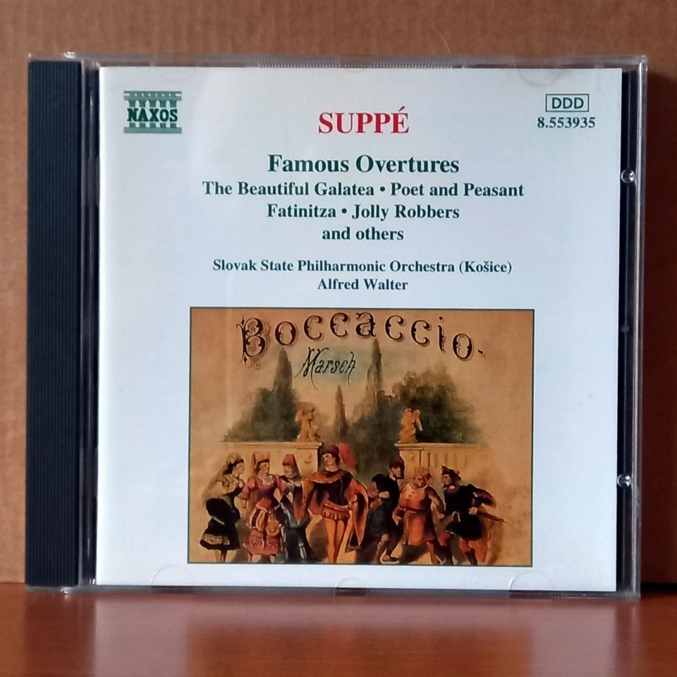 SUPPE: FAMOUS OVERTURES / THE BEAUTIFUL GALATEA, POET AND PEASANT, FATINITZA, JOLLY ROBBERS / SLOVAK STATE PHILHARMONIC ORCHESTRA, ALFRED WALTER (1996) - CD 2.EL