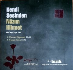 NAZIM HİKMET - KENDİ SESİNDEN / HIFZI TOPUZ KAYDI 1961 (2010) NTV TARİH DERGİSİ PROMO CD 2.EL