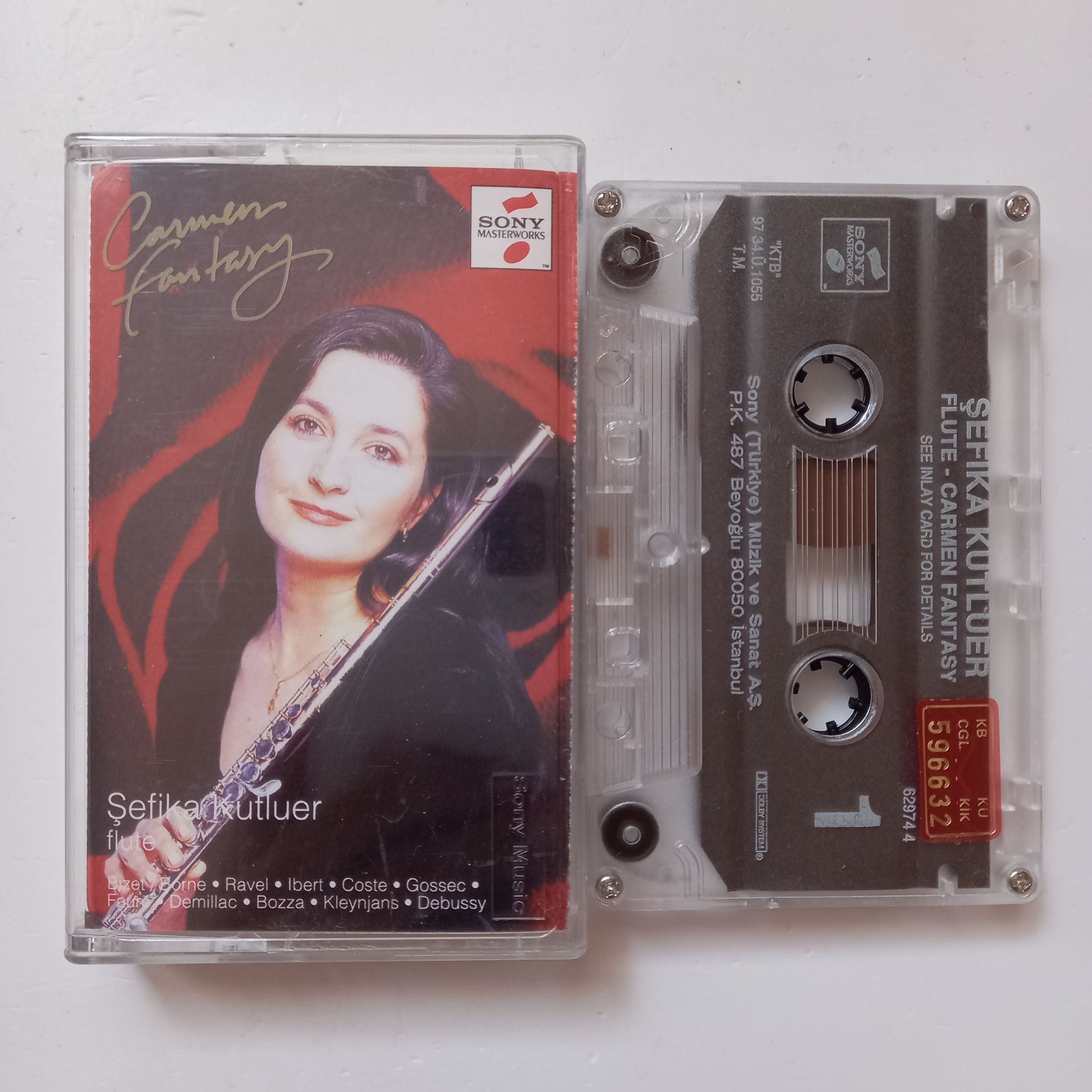 ŞEFİKA KUTLUER - FLUTE / CARMEN FANTASY (1997) - KASET 2.EL