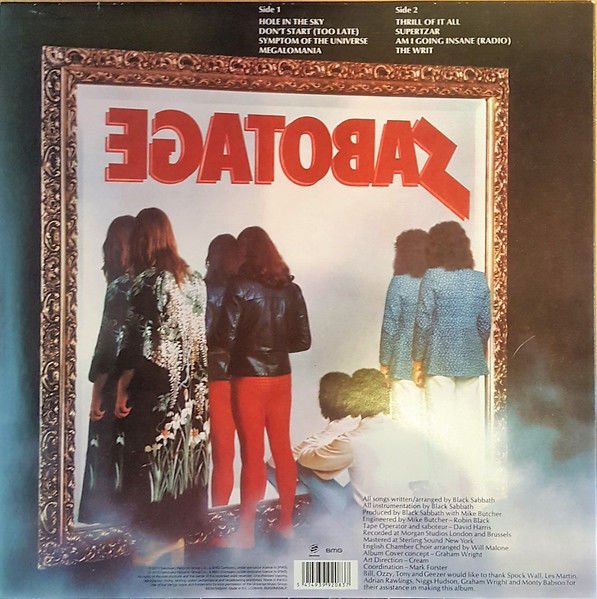 BLACK SABBATH - SABOTAGE (1975) - LP 180GR 2025 REISSUE SIFIR PLAK