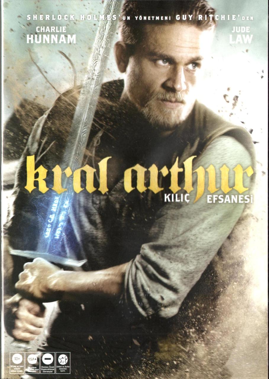KRAL ARTHUR KILIÇ EFSANESİ - KING ARTHUR LEGEND OF THE SWORD - CHARLIE HUNNAM - GUY RITCHIE - DVD 2.EL