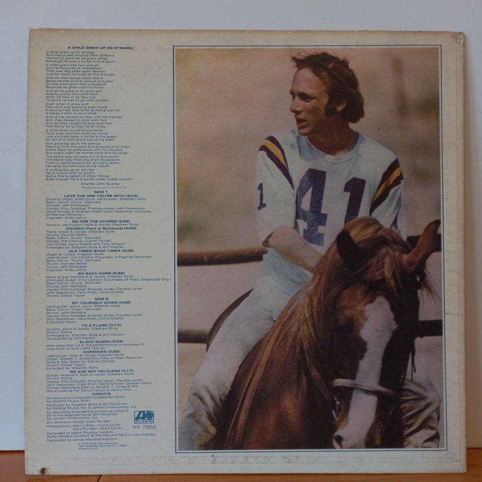 STEPHEN STILLS – STEPHEN STILLS (1970) - LP 2.EL PLAK