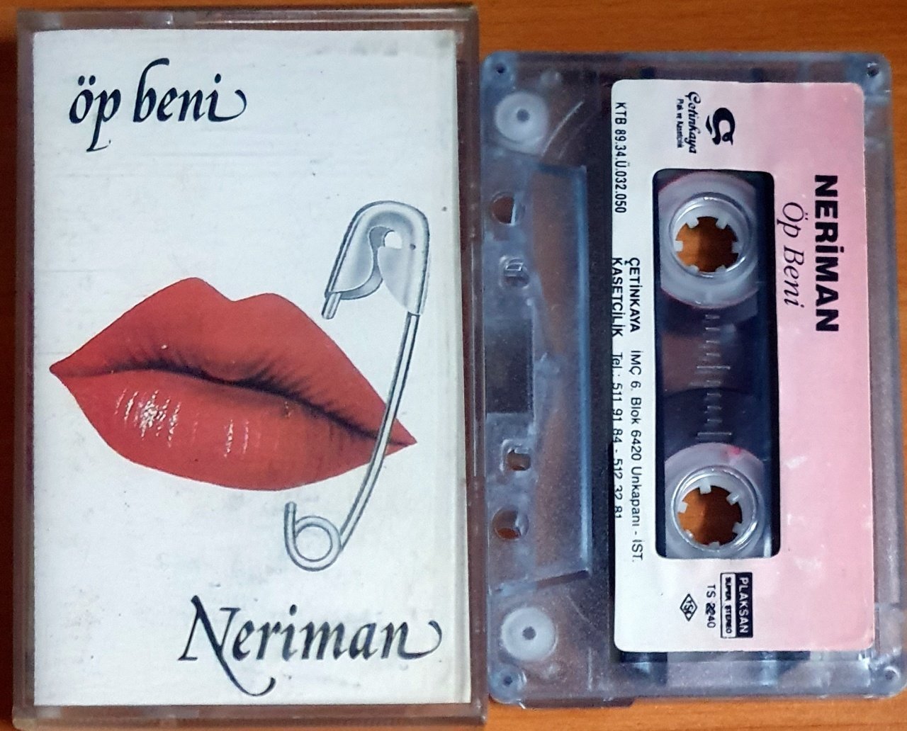 NERİMAN - ÖP BENİ (1989) - KASET ÇETİNKAYA 2.EL