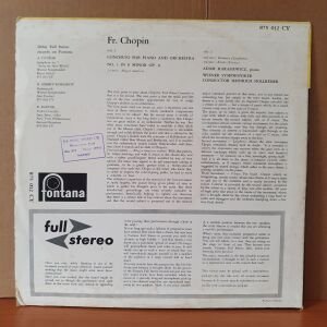 FR. CHOPIN: PIANO CONCERTO NO.1 IN E MINOR OP.11 / ADAM HARASIEWICZ, WIENER SYMPHONIKER, HEINRICH HOLLREISER - LP 2.EL PLAK