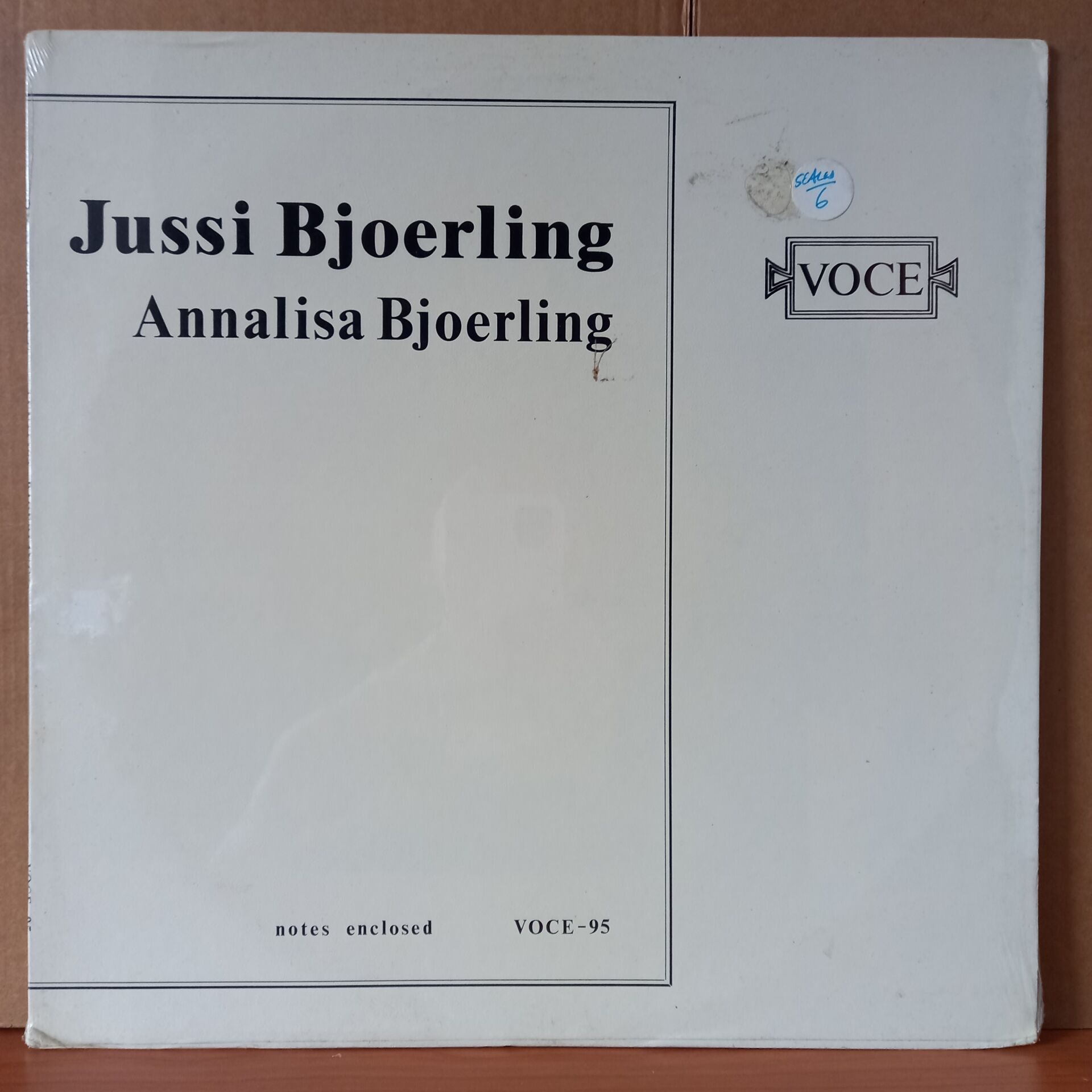 JUSSI BJOERLING / ANNALISA BJOERLING / GOUNOD, PUCCINI, MASSENET, BEETHOVEN, STRAUSS, MORGAN, TOSTI - LP DÖNEM BASKISI SIFIR PLAK