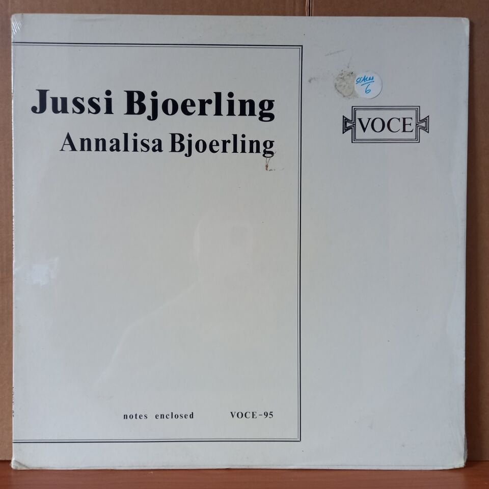 JUSSI BJOERLING / ANNALISA BJOERLING / GOUNOD, PUCCINI, MASSENET, BEETHOVEN, STRAUSS, MORGAN, TOSTI - LP DÖNEM BASKISI SIFIR PLAK