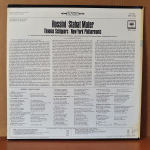 ROSSINI: STABAT MATER / THOMAS SCHIPPERS, NEW YORK PHILHARMONIC - LP 2.EL PLAK