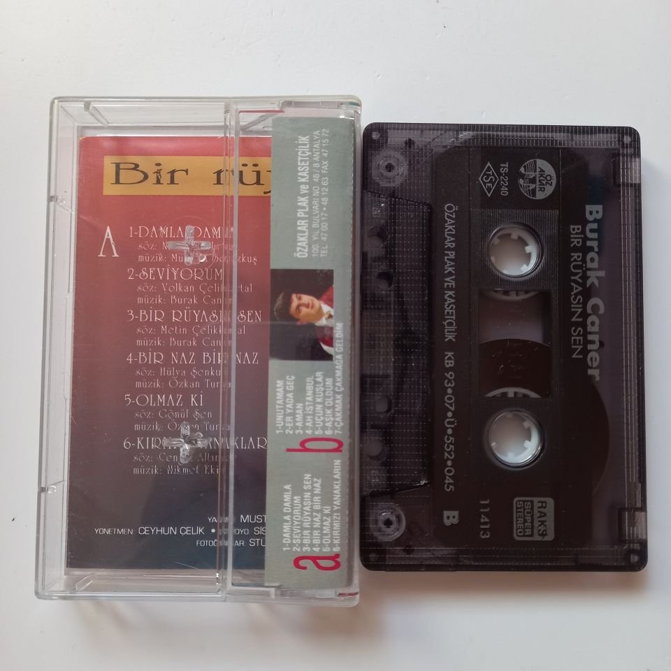 BURAK CANER - BİR RÜYASIN SEN... (1993) - KASET 2.EL