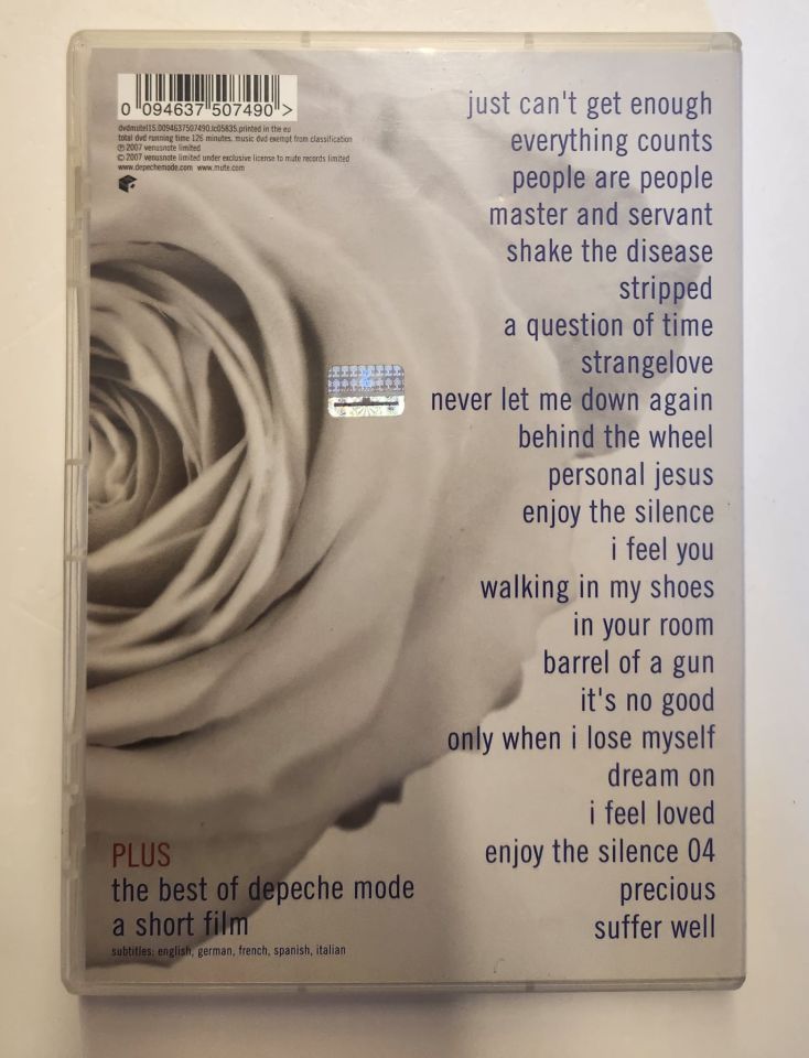 DEPECHE MODE - THE BEST OF VIDEOS VOLUME 1 - DVD 2.EL