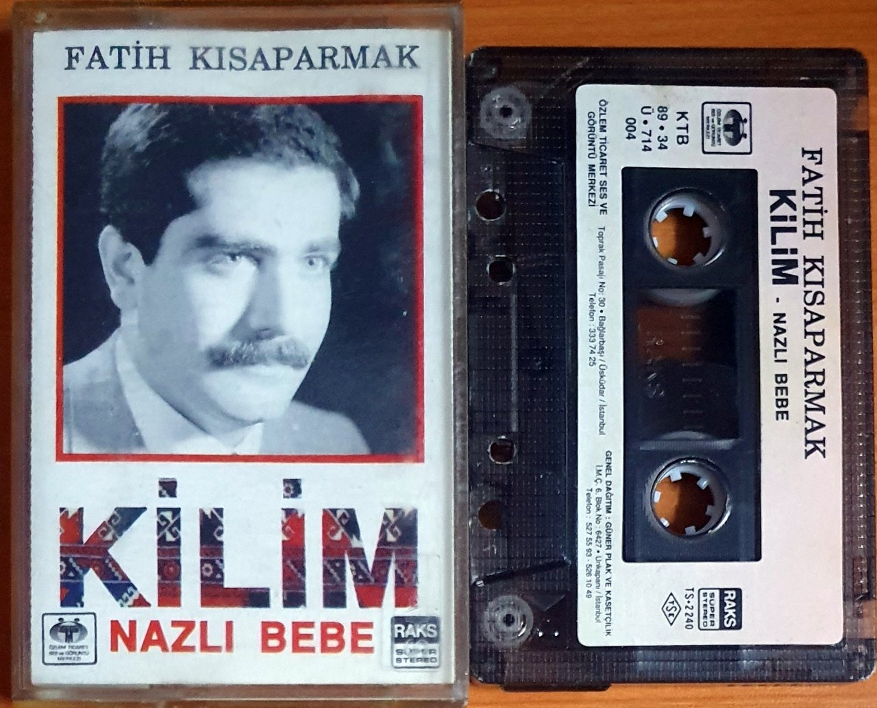 FATİH KISAPARMAK - NAZLI BEBE (1989) - KASET ÖZLEM TİCARET 2.EL