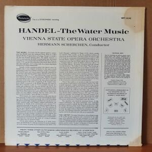 HANDEL: WATER MUSIC / HERMANN SCHERCHEN (1961) - LP 2.EL PLAK
