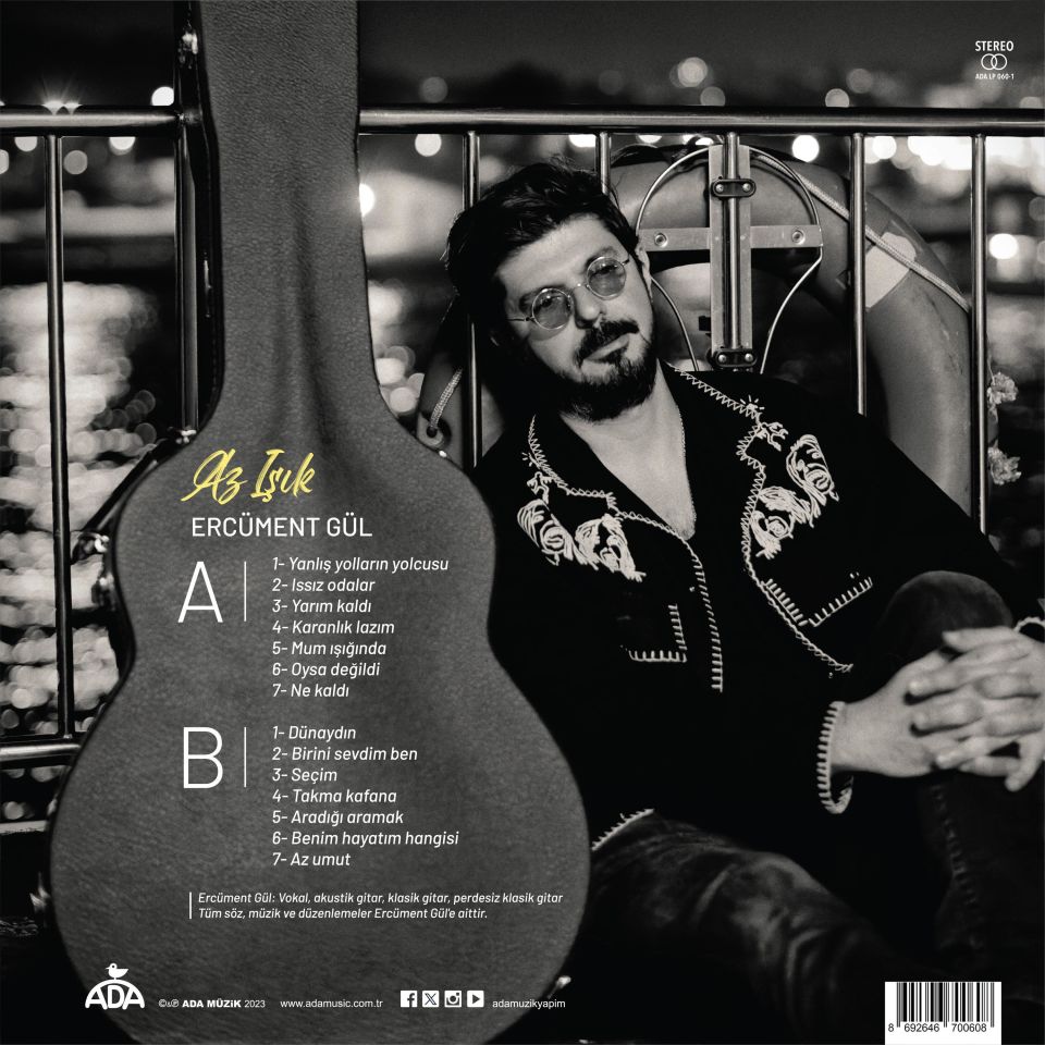 ERCÜMENT GÜL - AZ IŞIK (2023) - LP SIFIR PLAK