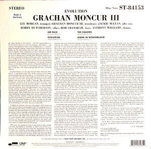 GRACHAN MONCUR III - EVOLUTION (1964) - LP BLUE NOTE 180GR 2022 EDITION SIFIR PLAK