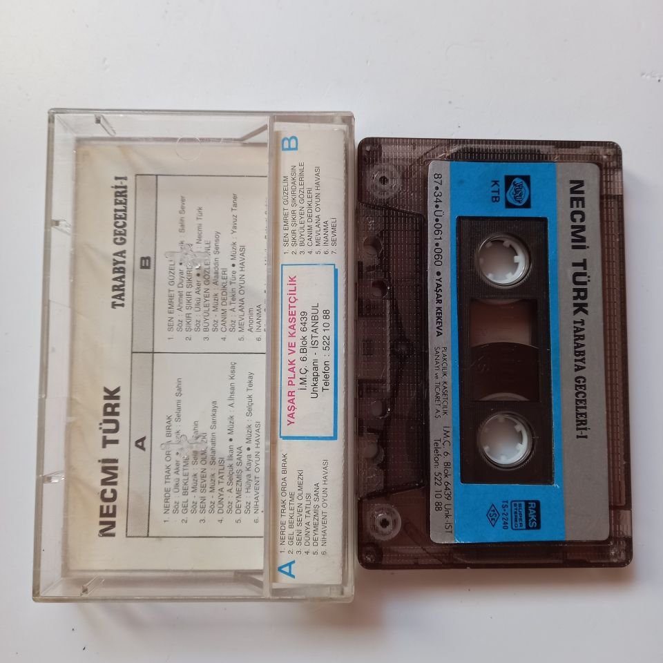 NECMİ TÜRK - TARABYA GECELERİ 1 (1987) - KASET 2.EL