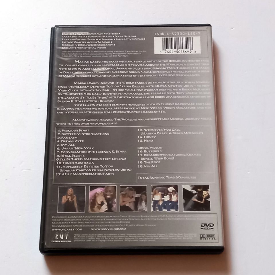 MARIAH CAREY - AROUND THE WORLD (1999) - DVD 2.EL