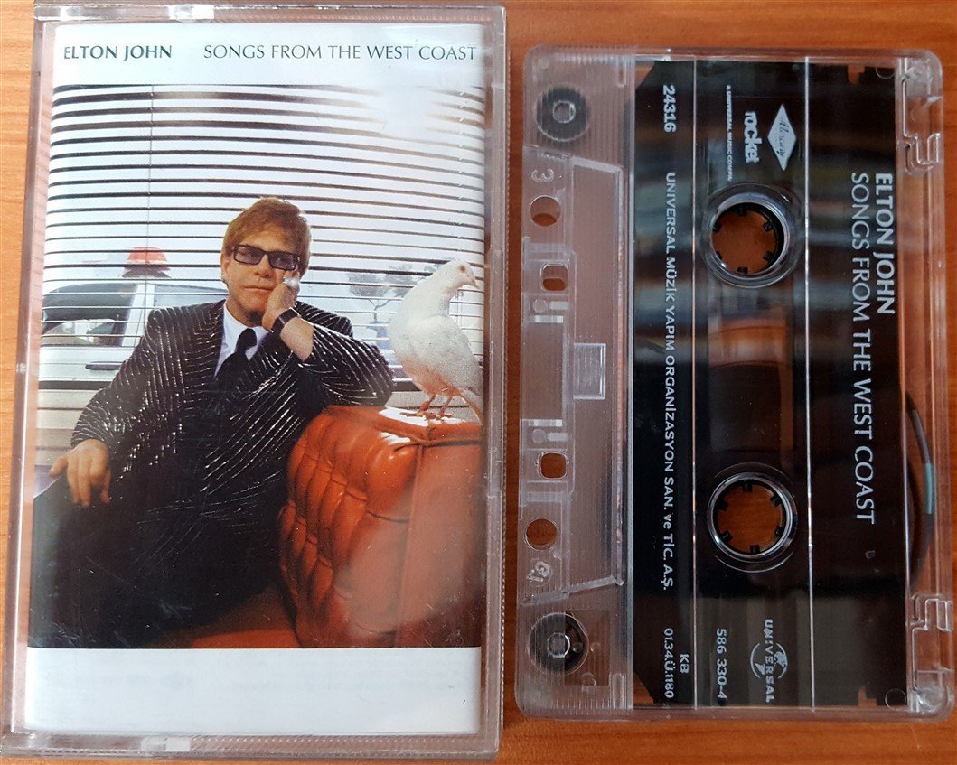 ELTON JOHN - SONGS FROM THE WEST COAST (2001) UNIVERSAL CASSETTE MADE IN TURKEY ''USED''