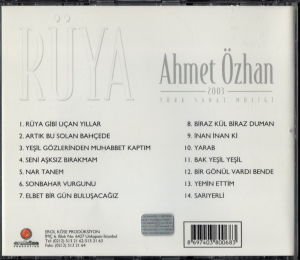 AHMET ÖZHAN - RÜYA (2003) CD 2.EL