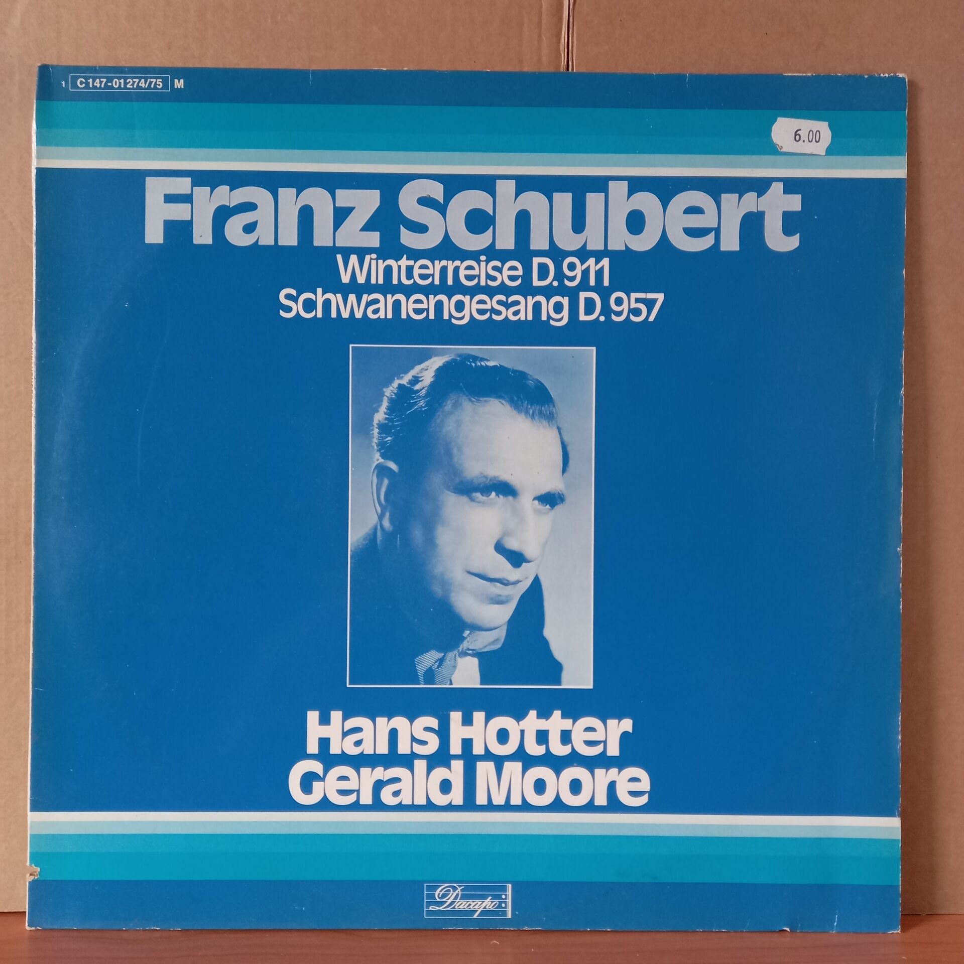 Franz Schubert Winterreise D 911 Schwanengesang D 957 Hans Hotter