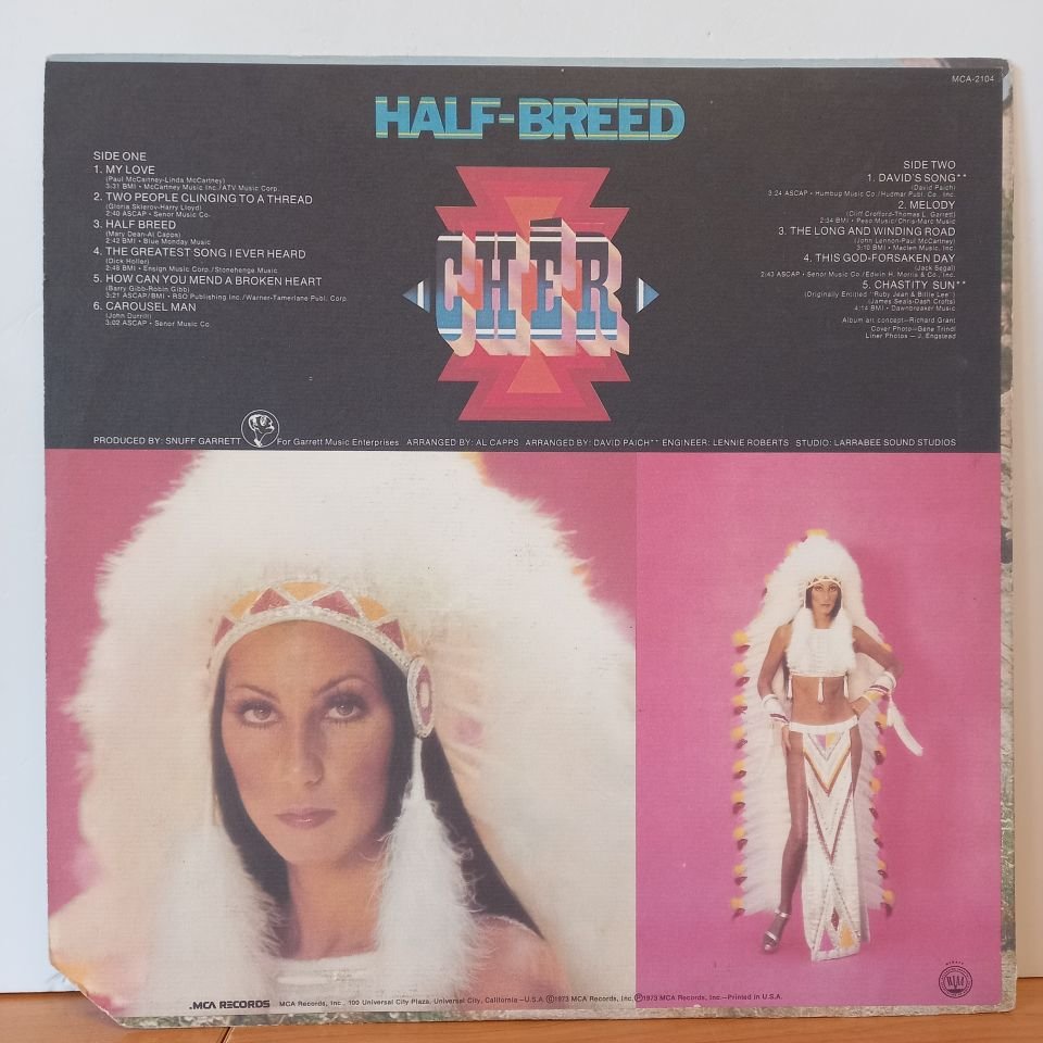 CHER – HALF-BREED (1973) - LP 2.EL PLAK