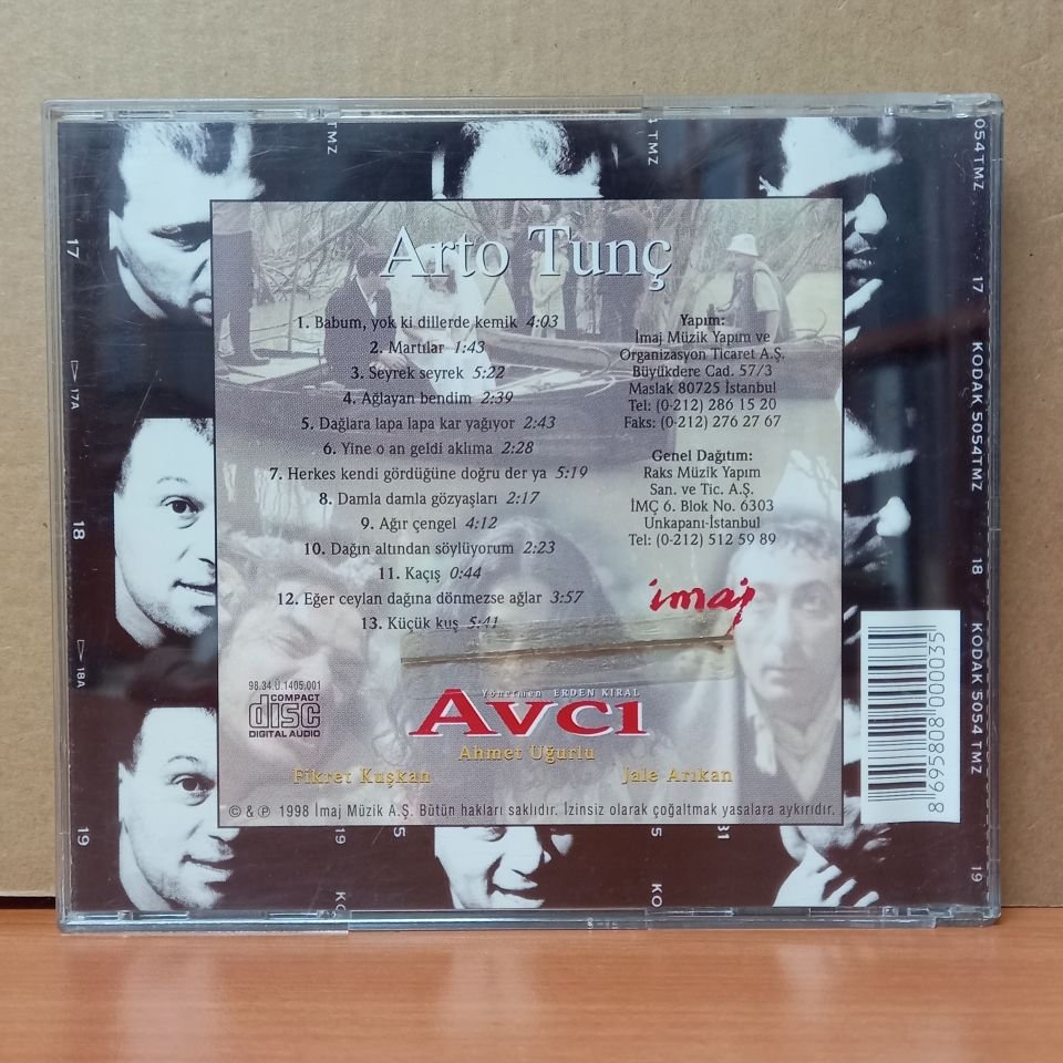 ARTO TUNÇBOYACIYAN - AVCI FİLM MÜZİĞİ (1998) - CD 2.EL