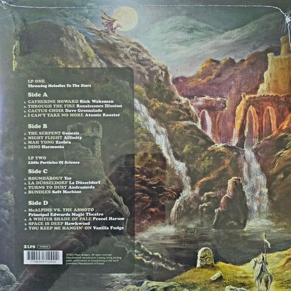 PROGRESSIVE ROCK - VARIOUS ARTISTS / ATOMIC ROOSTER GENESIS SOFT MACHINE YES SOFT MACHINE HAWKWIND VANILLA FUDGE (2022) - 2LP COMPILATION TRANSPARENT COLOURED EDITION SIFIR PLAK
