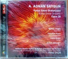 A. ADNAN SAYGUN - YUNUS EMRE ORATORYOSU OPUS 26 / MÜFİDE ÖZGÜÇ, CEMALİYE KIYICI, PEKİN KIRGIZ, BÜLENT ATEŞOĞLU / ANKARA DEVLET OPERA VE BALESİ ORKESTRASI VE KOROSU / ŞEF: HİKMET ŞİMŞEK / TOBB PROMO CD SIFIR