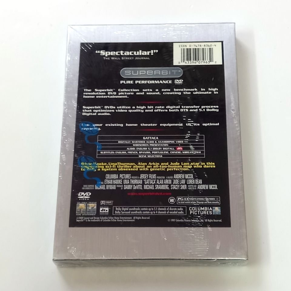 GATTACA - ETHAN HAWKE, UMA THURMAN - YÖN.: ANDREW NICCOL -DVD SUPERBIT COLLECTION SLIPCOVER SIFIR 1. BÖLGE TR ALTYAZI YOKTUR
