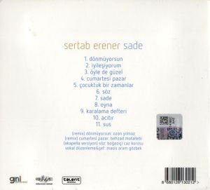 SERTAB ERENER - SADE (2013) CD DIGIPAK 2.EL
