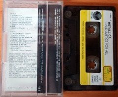 METALLICA - AND JUSTICE FOR ALL (1989) PLAKSAN CASSETTE MADE IN TURKEY ''USED'' PAPER LABEL