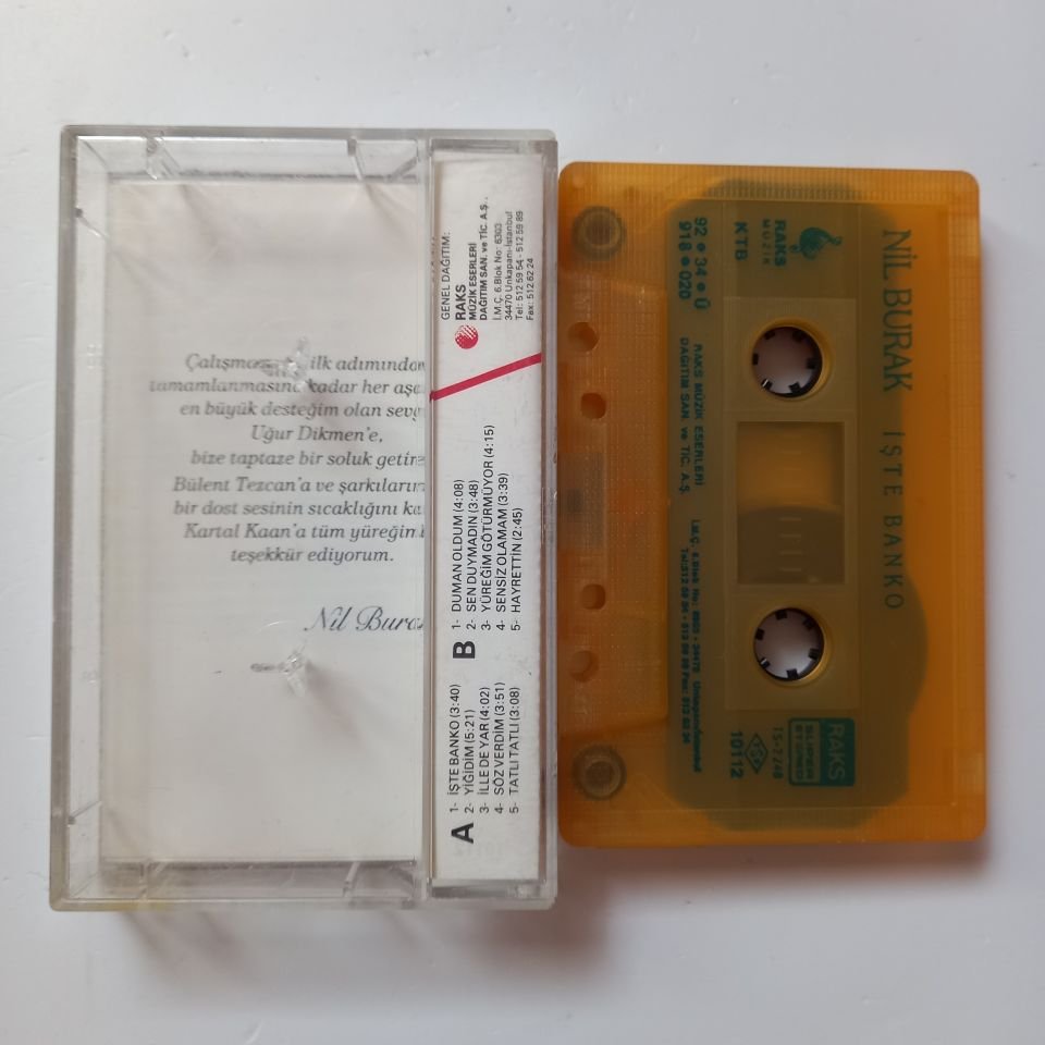NİL BURAK - İŞTE BANKO (1992) - KASET 2.EL