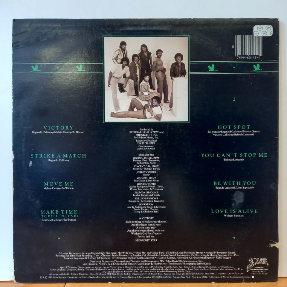 MIDNIGHT STAR – VICTORY (1982) - LP 2.EL PLAK