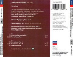SCHOENBERG - GURRELIEDER / CHAMBER SYMPHONY NO 1 / RICCARDO CHAILLY - 2CD 2.EL