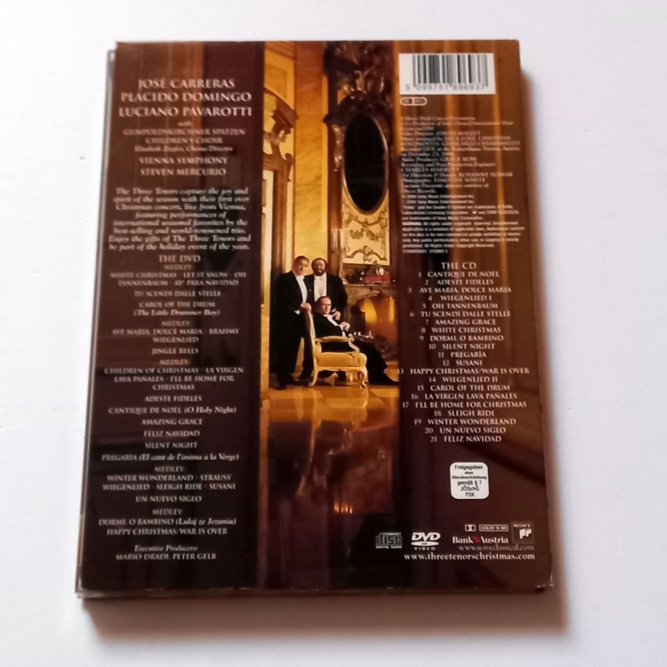 THE THREE TENORS - CHRISTMAS - DVD + CD 2.EL