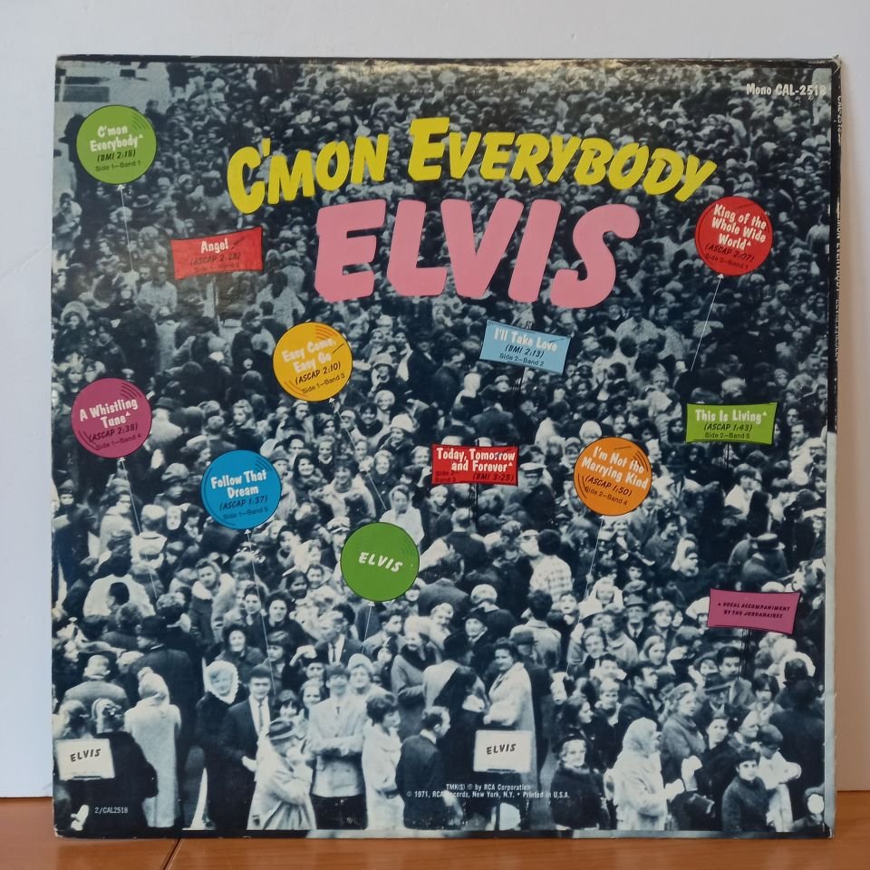ELVIS PRESLEY – C'MON EVERYBODY (1971) - LP 2.EL PLAK